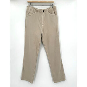 Buck Mason Mens Tan Brushback Twill Drawstring Field Pants Sz 31